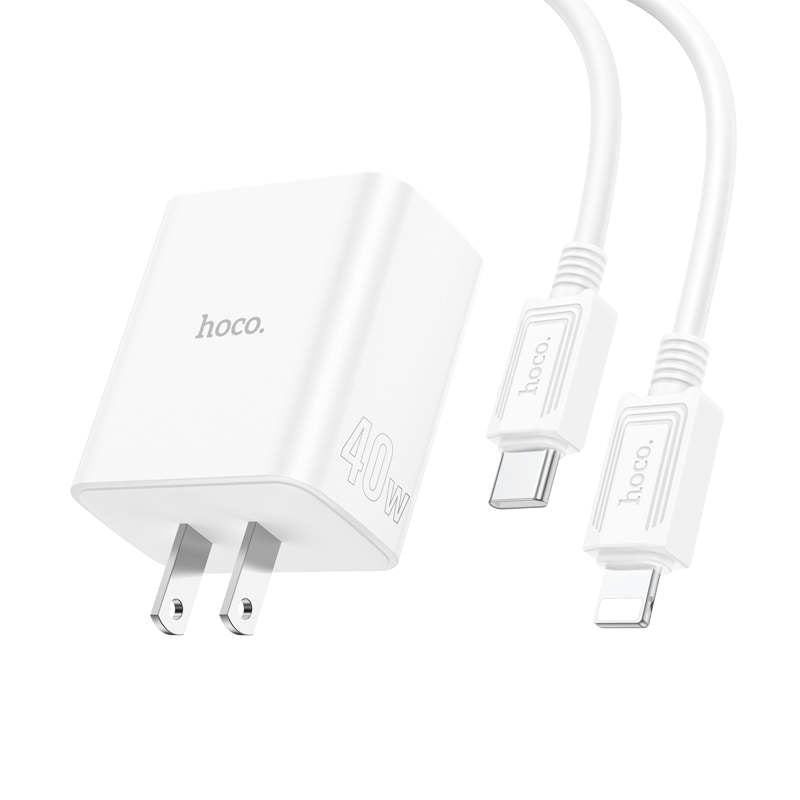 PD 40W Triple Ports Port USB-A et 2x Ports USB-C Adaptateur secteur pour chargeur mural PD 40W Triple Ports Port USB-A et 2x Ports USB-C Adaptateur secteur pour chargeur mural